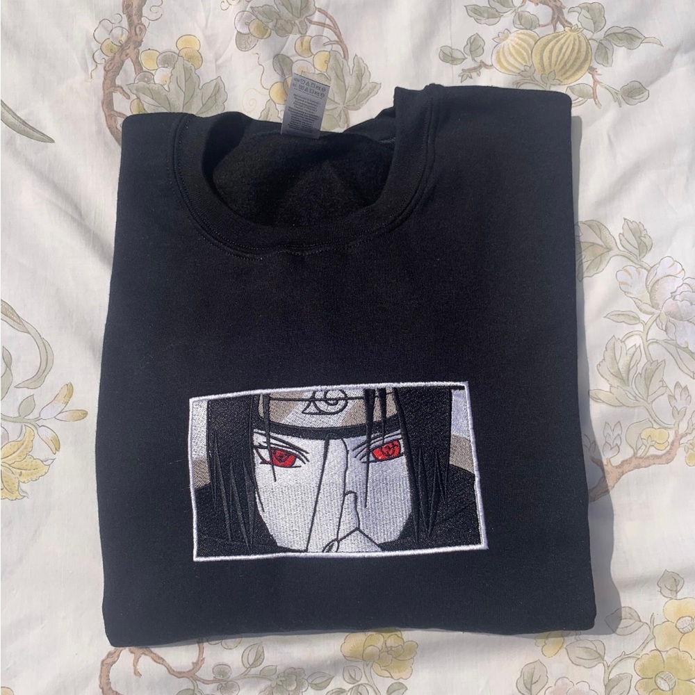 Naruto Sasuke Embroidered Sweater